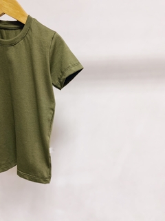 Pronta entrega - Camiseta manga curta kids verde cactus na internet