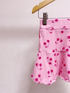 Pronta entrega - Saia babado cherry - You Boy Kids
