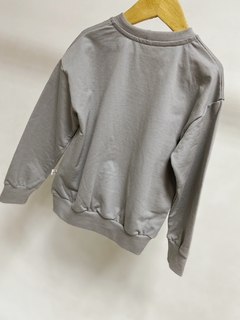 Pronta entrega - Casaco kids cinza pedra hello weekend moletinho - loja online