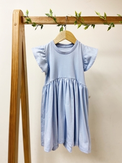 Pronta entrega - Vestido Mullet manga babado Aqua - You Boy Kids