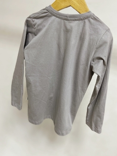 Pronta entrega - Camiseta manga longa cinza pedra hello weekend - loja online