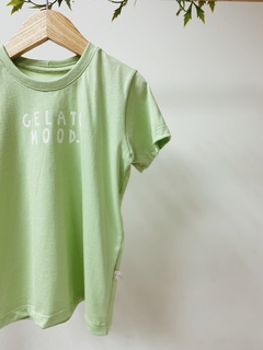 Pronta entrega - Camiseta manga curta GELATO MOOD. verde fabula - You Boy Kids
