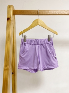 Pronta entrega - Shorts bolso lateral Lilac