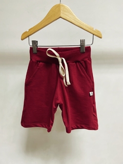 Pronta entrega - Bermuda jogger moletinho Marsala na internet