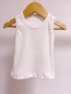 Pronta entrega - regata baby retrô canelado