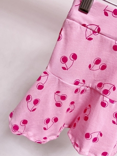 Pronta entrega - Saia babado cherry - loja online