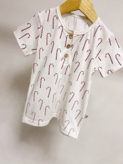 Imagem do Pronta entrega - Camiseta botões Kids Manga curta estampada bengalinhas Marsala