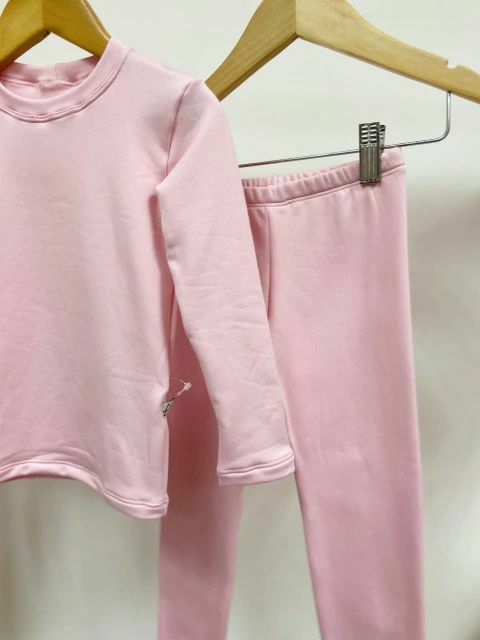 Pronta Entrega - Conjunto térmico confort flanelado rosa - comprar online