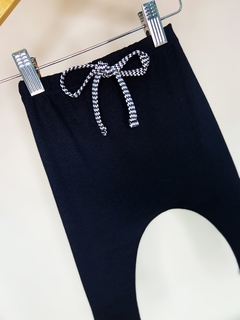 Pronta entrega - Calça Baby Harém ribana preta - comprar online