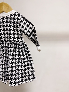 Pronta entrega - Body Vestido manga longa xadrez - comprar online