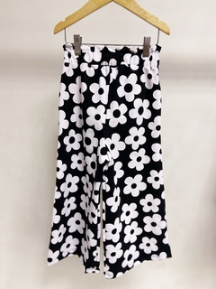 Pronta entrega - Calça pantalona moletinho flowers