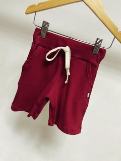 Pronta entrega - Bermuda Jogger canelado marsala - comprar online