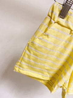 Pronta entrega - shorts bolso lateral yellow Stripes - You Boy Kids