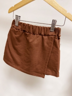 Pronta entrega - Shorts saia kids moletinho na internet