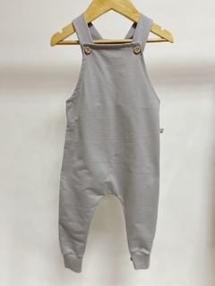 Pronta entrega - jardineira kids longa botões madeira moletinho - comprar online