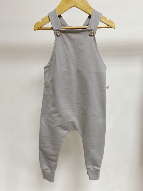 Pronta entrega - jardineira kids longa botões madeira moletinho - comprar online