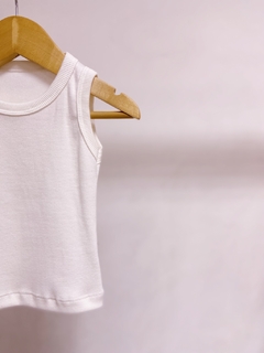 Pronta entrega - regata baby retrô canelado - comprar online