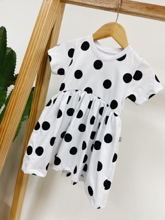 Pronta entrega - Vestido mullet kids manga curta estampado bolas na internet