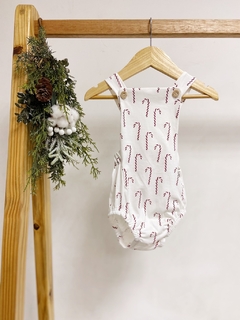 Pronta entrega - Romper baby com botões bengalinhas marsala - comprar online