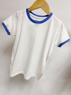 Pronta entrega - Camiseta kids manga curta off friso blue