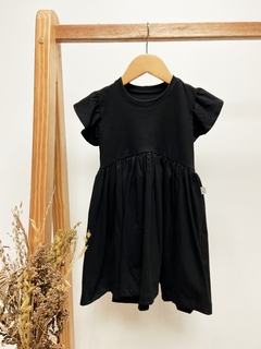 Pronta Entrega - Vestido Mullet manga babado preto - comprar online