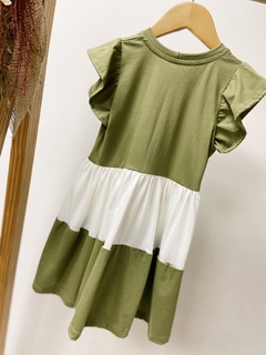 Pronta entrega - Vestido Mullet manga babado two colors - loja online