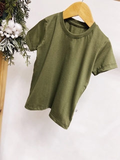 Pronta entrega - Camiseta manga curta kids verde cactus - comprar online