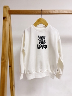 Pronta entrega - Casaco kids off you are loved moletinho - comprar online