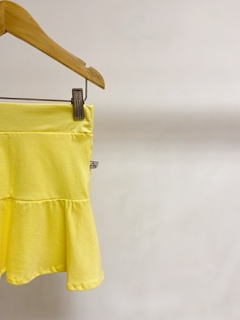 Pronta entrega - Saia kids babado yellow - comprar online