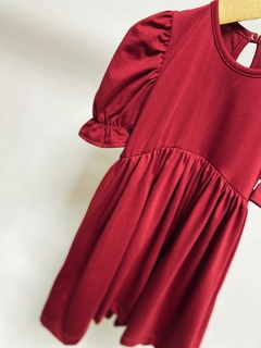 Pronta entrega - Vestido Mullet kids manga princesa Marsala - loja online