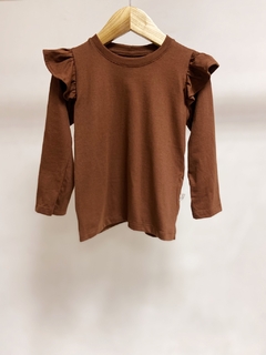 Pronta entrega - Blusa kids manga longa com babado - comprar online