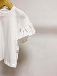 Pronta entrega - Blusa Kids manga curta com babado off - You Boy Kids