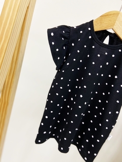 Imagem do Pronta entrega - Blusa Kids manga babado bolinhas