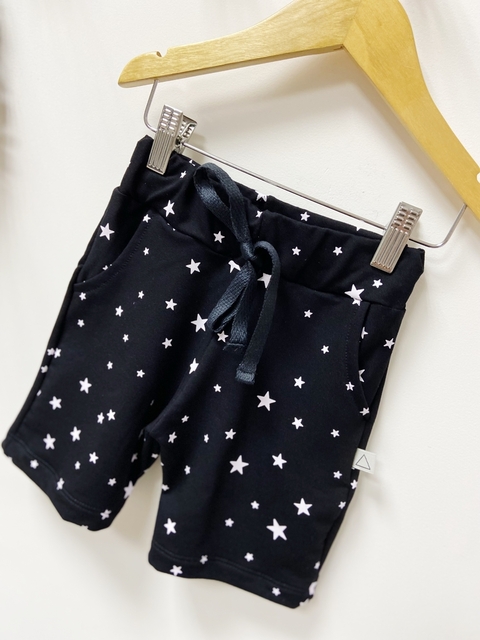 Pronta entrega - Bermuda Jogger moletinho Estrelinhas