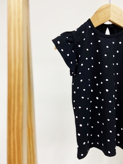 Pronta entrega - Blusa Kids manga babado bolinhas - comprar online