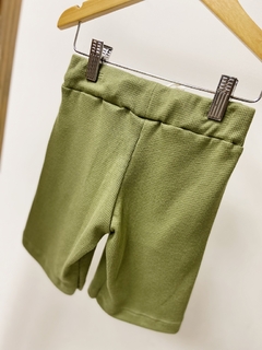 Imagem do Pronta entrega - Bermuda jogger kids block oliva
