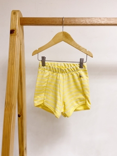 Pronta entrega - Shorts cintura alta moletinho yellow na internet