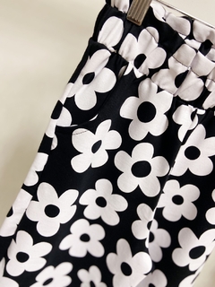 Imagem do Pronta entrega - Calça pantalona moletinho flowers