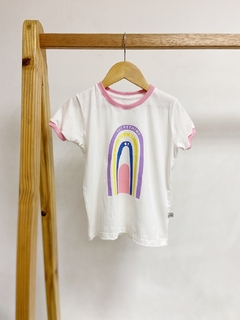 Pronta entrega - Camiseta kids manga curta off rainbow friso tutti-frutti - comprar online