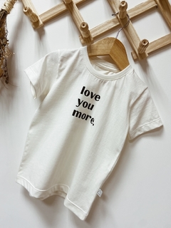Pronta entrega - Camiseta manga curta off LOVE YOU MORE.