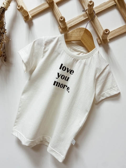 Pronta entrega - Camiseta manga curta off LOVE YOU MORE.