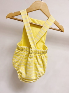 Pronta entrega - Romper baby com botões yellow stripes - You Boy Kids