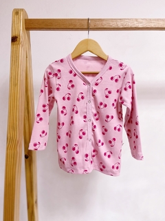 Pronta entrega - cardigan kids canelado cherry - comprar online