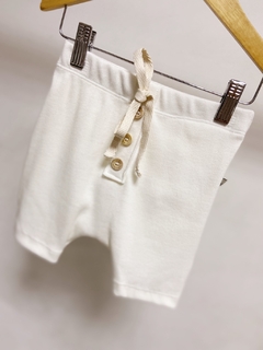 Pronta entrega - Bermuda Saruel botões kids canelado off - You Boy Kids