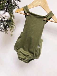 Pronta entrega - Romper baby verde cactus