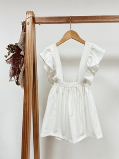 Pronta Entrega - Salopete alça babado liso off - comprar online