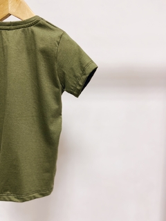 Pronta entrega - Camiseta manga curta kids verde cactus - loja online
