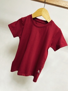 Pronta entrega - Camiseta manga curta Marsala - You Boy Kids