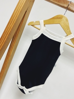 Pronta Entrega - Body regata canelado retrô preto