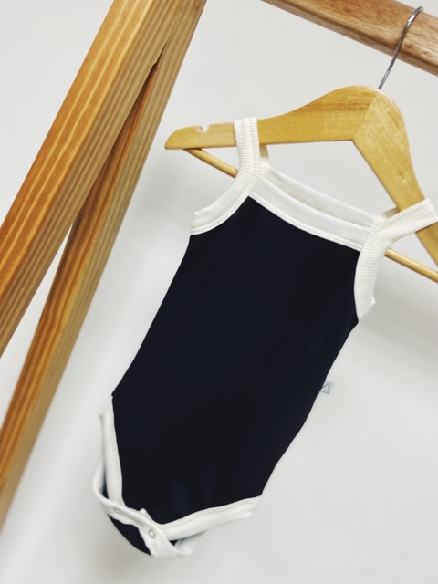 Pronta Entrega - Body regata canelado retrô preto